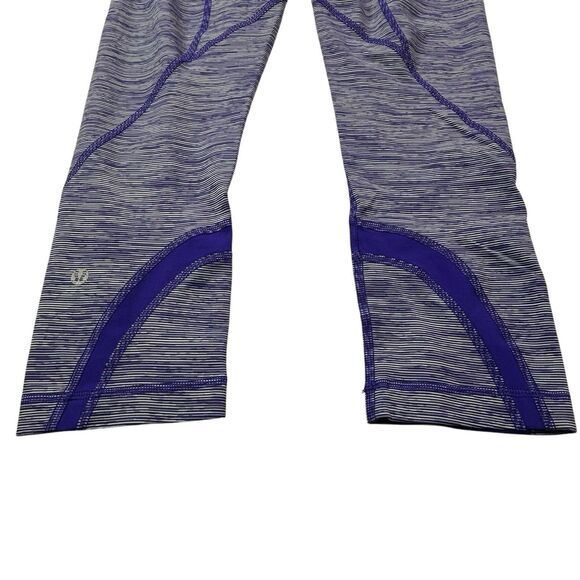 Lululemon Run Inspire Crop II Bruised Berry Wee Leggings Women's Size 6‎ EUC - Picture 7 of 16